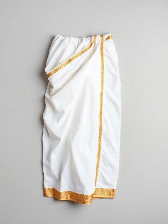 Classic White Dhoti